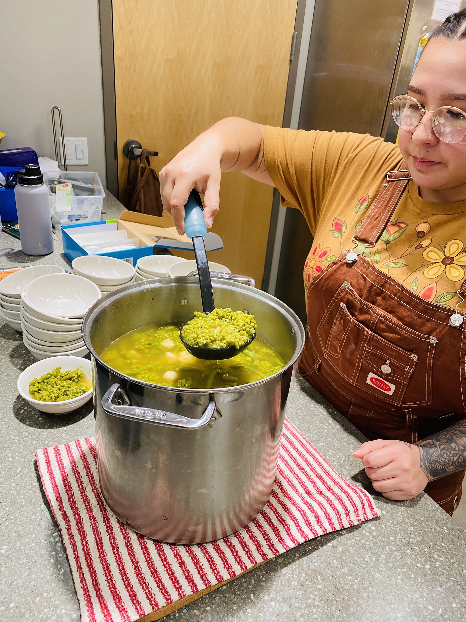 Teejop and Beyond program – woman preparing Native American soup
