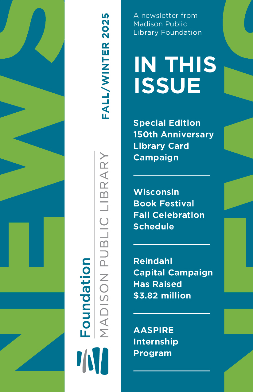 MPLFnewsletter-fall-winter-25-FINAL-cover (1) Madison Public Library logo items – T-shirt, mug, hoodie, tote bag